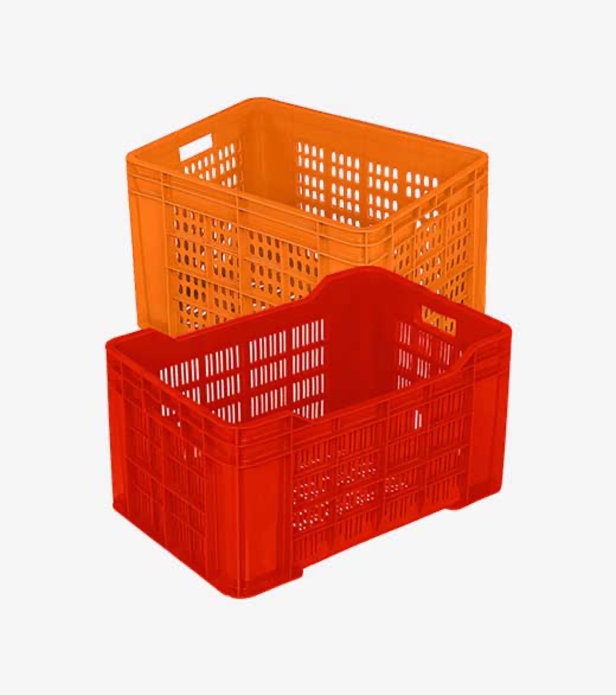 Fruits & Vegetable Crates — Supreme plastic crate at Heramb Packaging