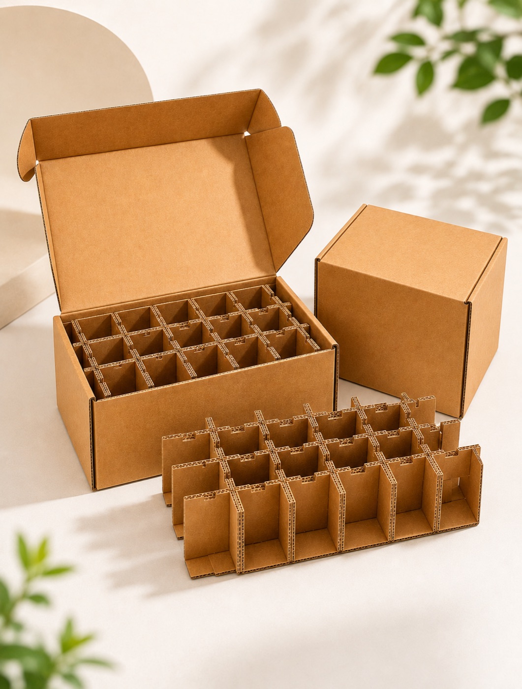 Corrugated Box with Nesting